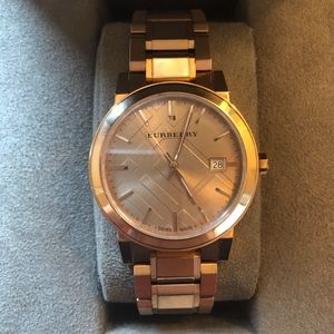 Burberry Rose Gold Quartz Ion-Plated Watch